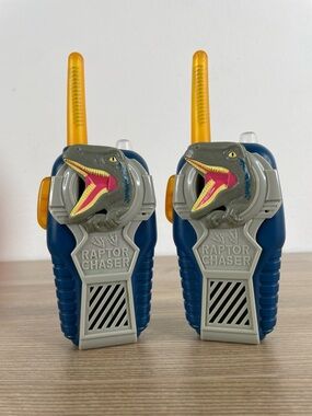 Jurassic Park Walkie Talkies Push To Talk Dinosaur, WORKS